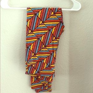 OS LuLaRoe Striped Leggings
